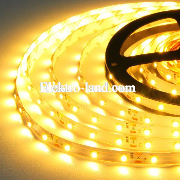 Светодиодная лента теплый белый цвет B-LED 3528-60 R IP65 герметичная, 1м